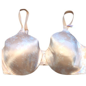 BALI 42D Bra Nude with White Floral Design NEW